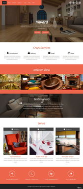 匠心独运，悦享生活 专业室内设计服务响应式网页模板免费下载